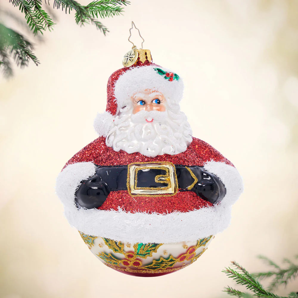Christopher Radko Jolly Holly Claus ornament 