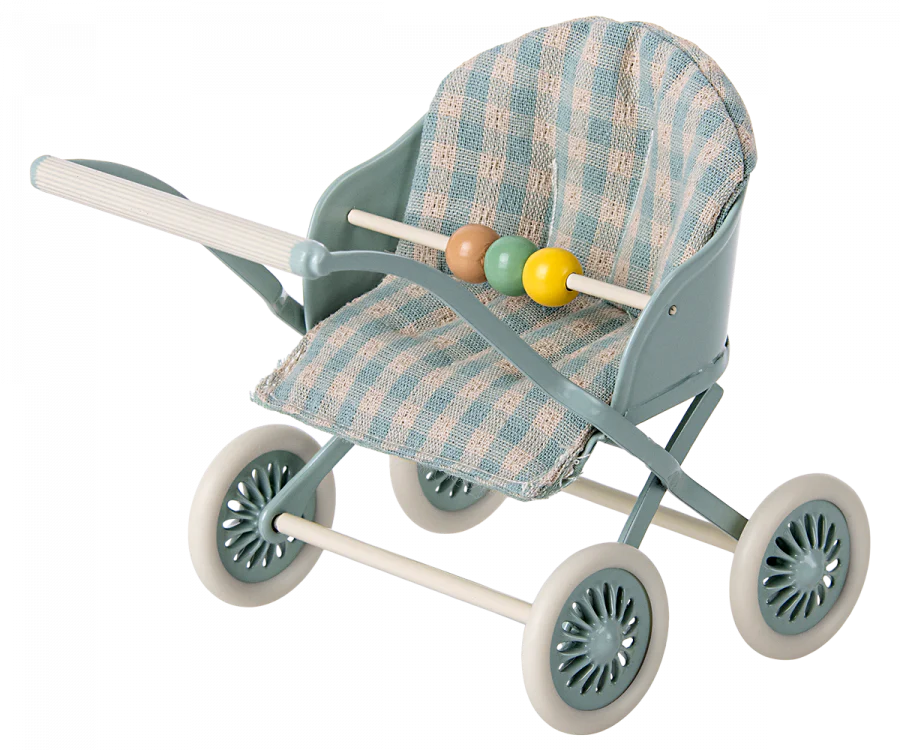 Maileg Baby Stroller mint for baby mouse 