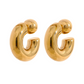 HJane Ashley Hoop Earrings Gold 