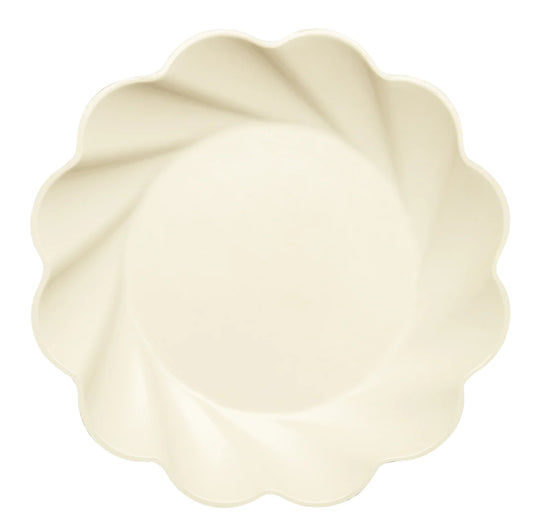 Simply Eco Compostable Dinner Plate - Cream 8 Pack