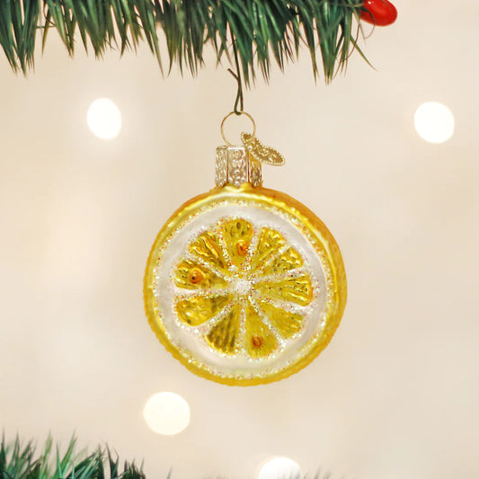 Old World Christmas Lemon Slice Ornament 