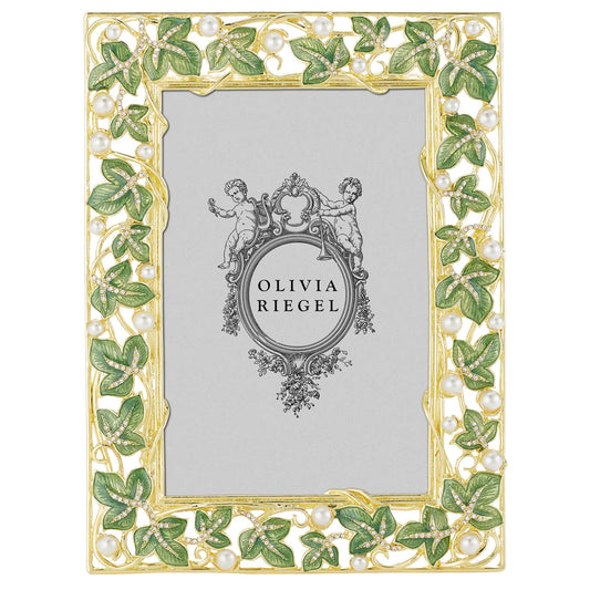 Olivia Riegel Ivy Frame 4x6 Beautiful Gold and Green Tarnish Resistant