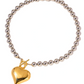 HJane Two Toned Heart Necklace 