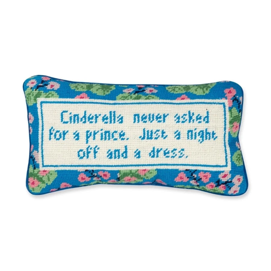 Cinderella Needlepoint Pillow – TallokasRoad