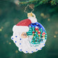 Christopher Radko Christmas Village Santa Gem Ornament 