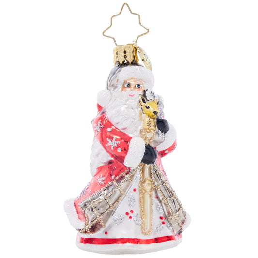 Christopher Radko Winter Splendor Santa Gem Ornament 