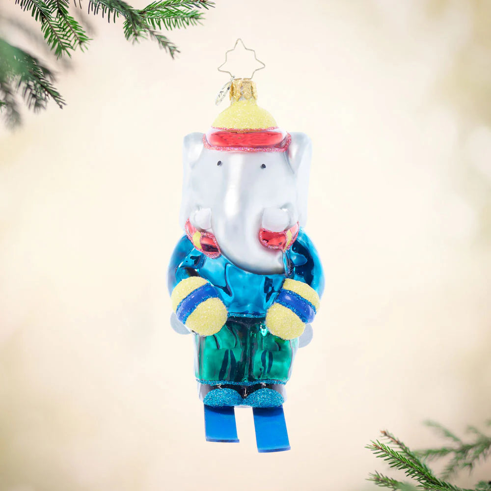 Christopher Radko Fait du Ski Babar Ornament 