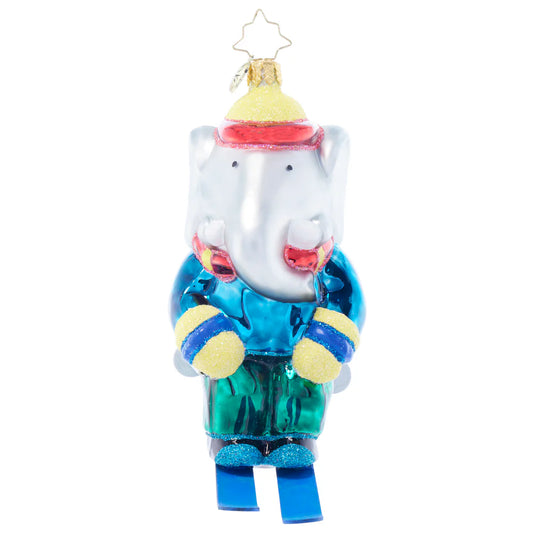 Christopher Radko Fait du Ski Babar Ornament 