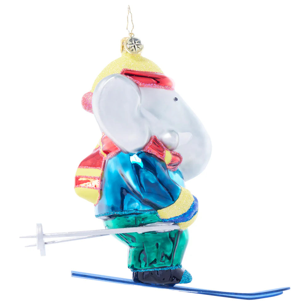 Christopher Radko Fait du Ski Babar Ornament 