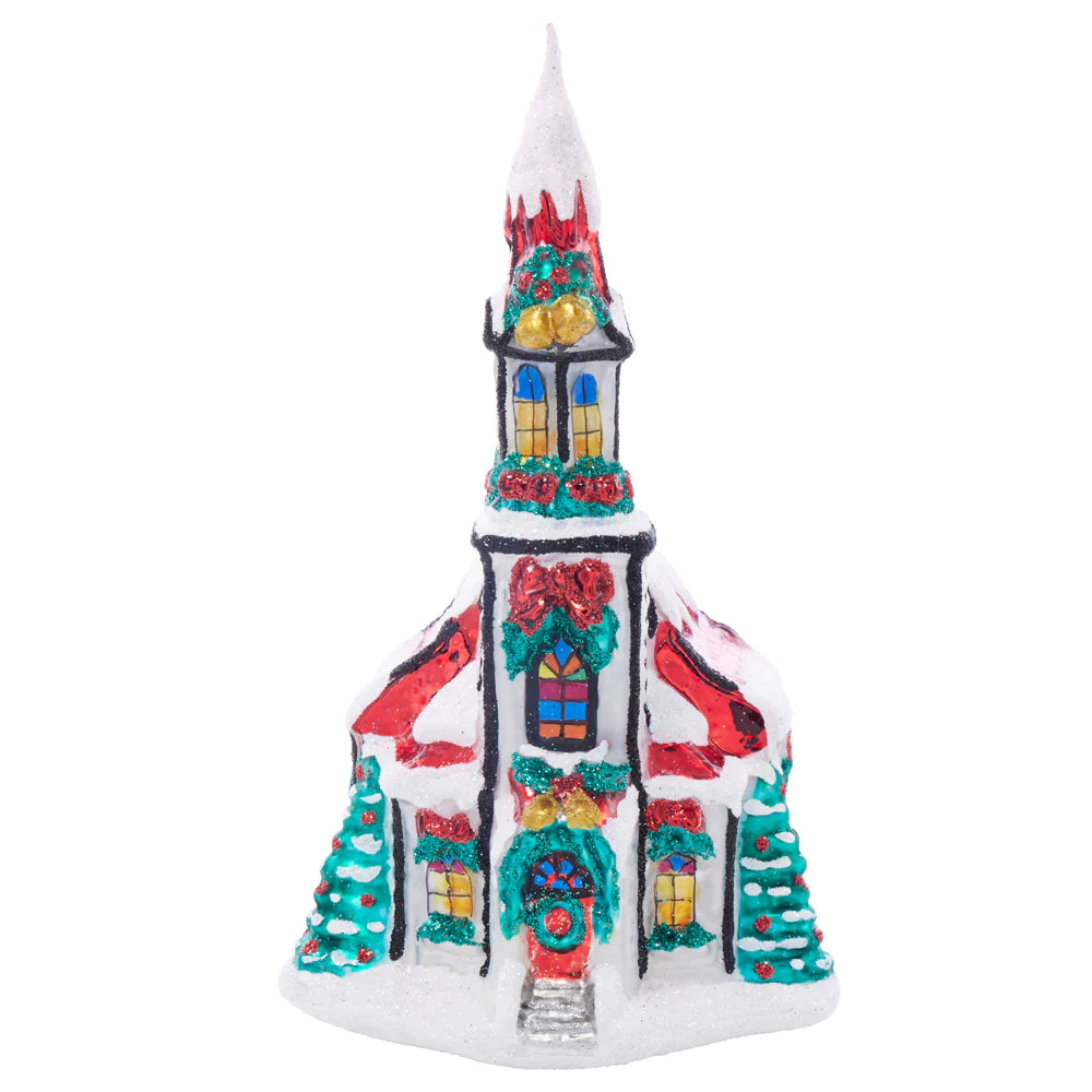 Christopher Radko Holly Bell Chapel Ornament 