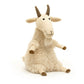 Goat with horns, horned goat, Jellycat goat, stuffed goat, stuffed Jellycat goat, goat stuffed animal