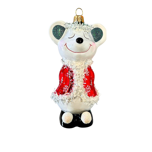 PRE-ORDER Shy Winter Mouse Ornament