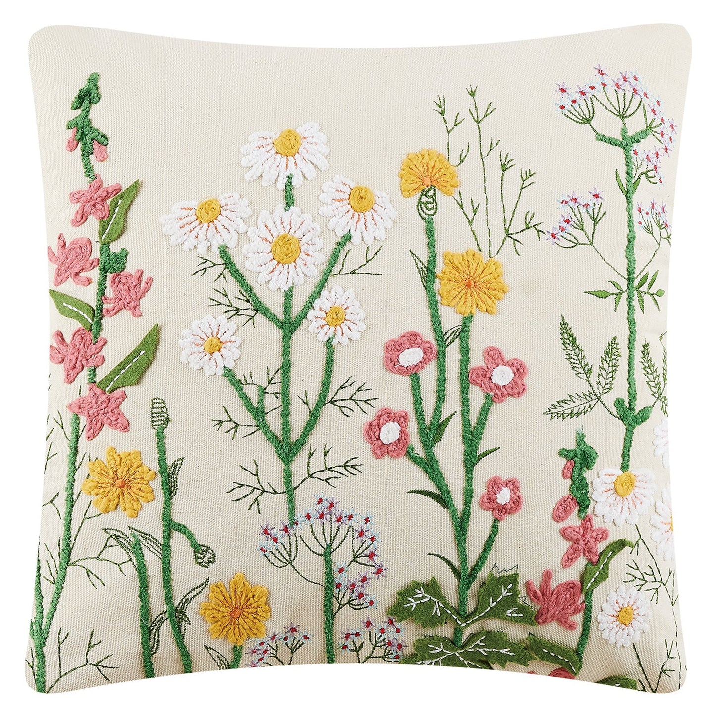 Peking Handicraft Meadow Embroidered Pillow 