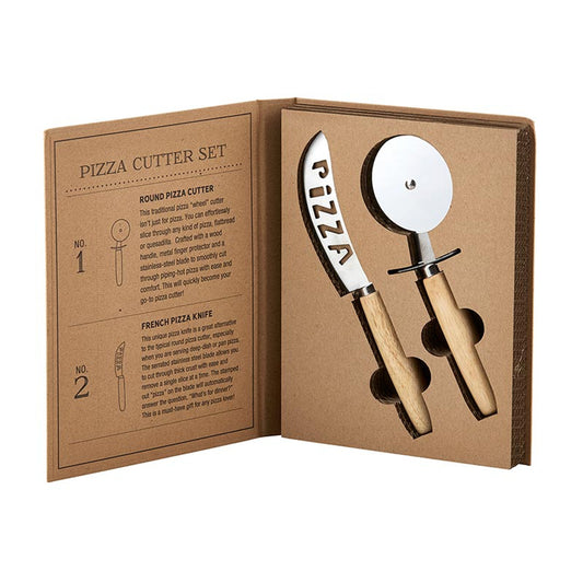 Pizza Cutter Set Book Box