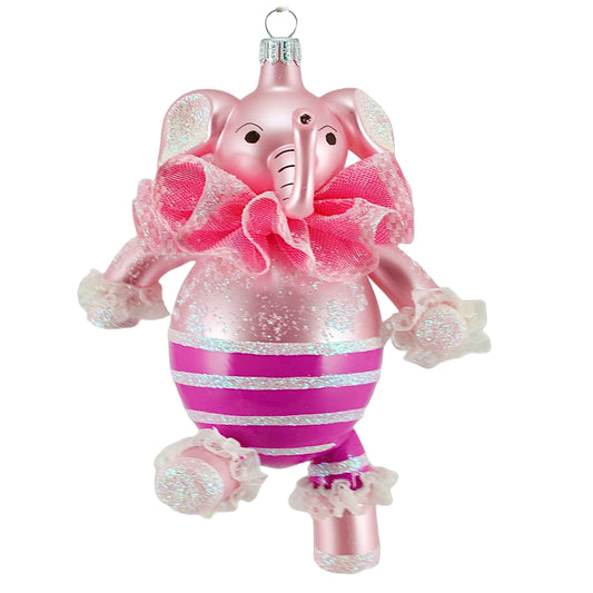 Heartfully Yours Ornament King Italian Glass Ornament Miss Ellie elephant