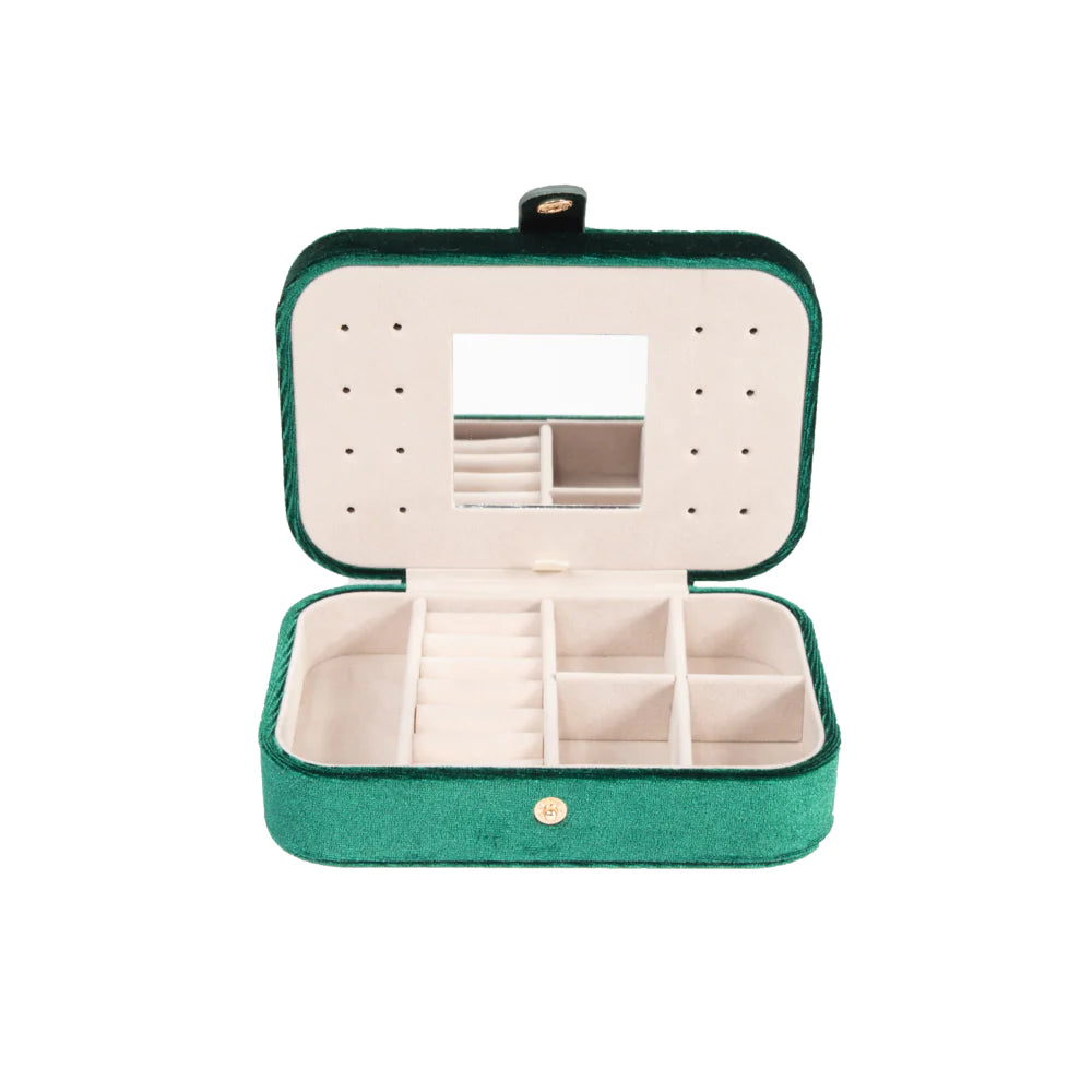 Brouk and Co. Vera Travel Jewelry Organizer Emerald Green 