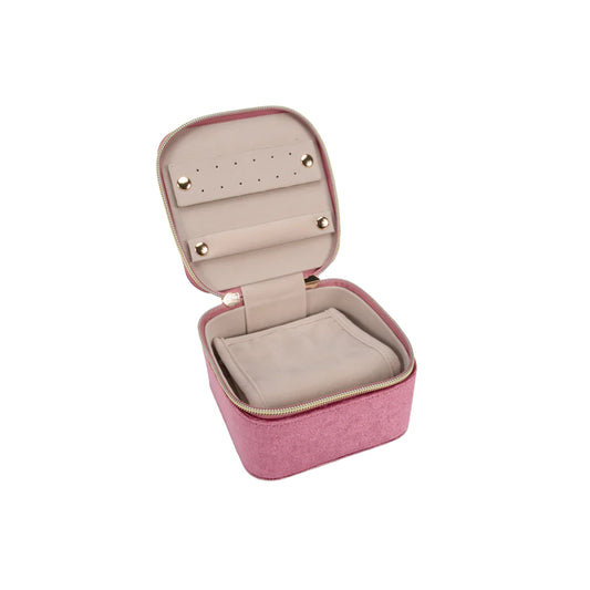 Brouk & Co. Vera Travel Jewelry Case with Pouch Berry 