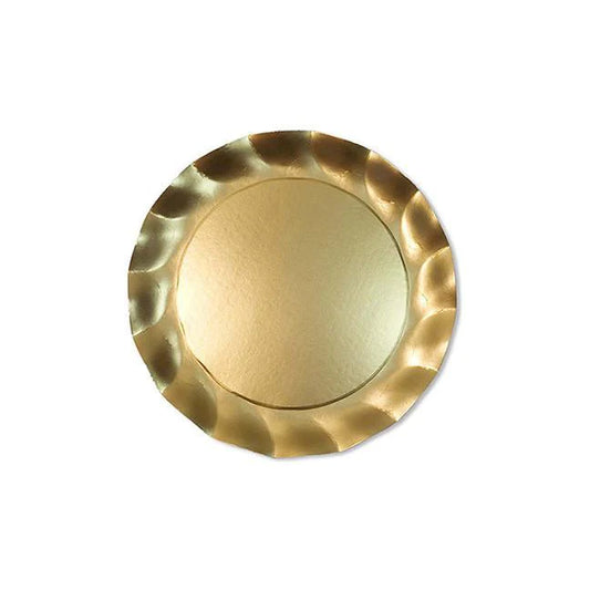 Sophistiplate Wavy Gold Salad Plate 