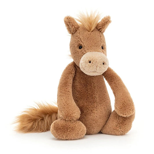 Horse stuffed animal, pony, brown pony, brown horse, Jellycat horse 