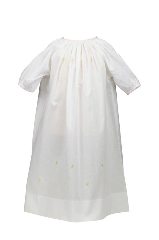 Proper Peony White Waverly Flowers Gown for baby 