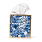 Jaye's Studio Blue and White Garden Party Enameled Tissue Box Cover 