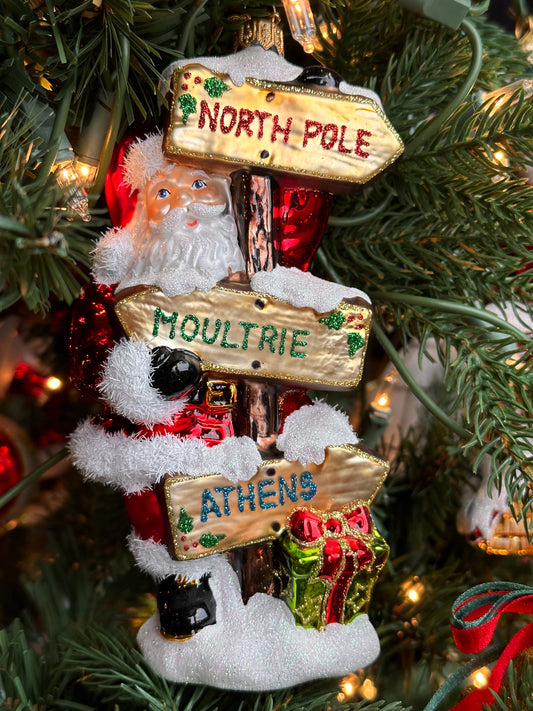 Moultrie to Athens Road Sign Ornament