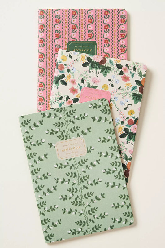 Assorted Set of 3 Dahlia Notebooks