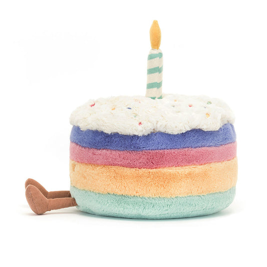 Amuseable Rainbow Birthday Cake-Large