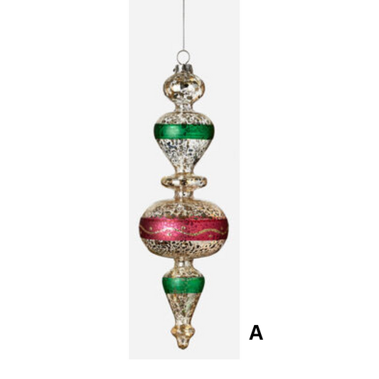 Reflector Finial Ornaments