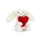 Bashful Red Love Heart Bunny Little