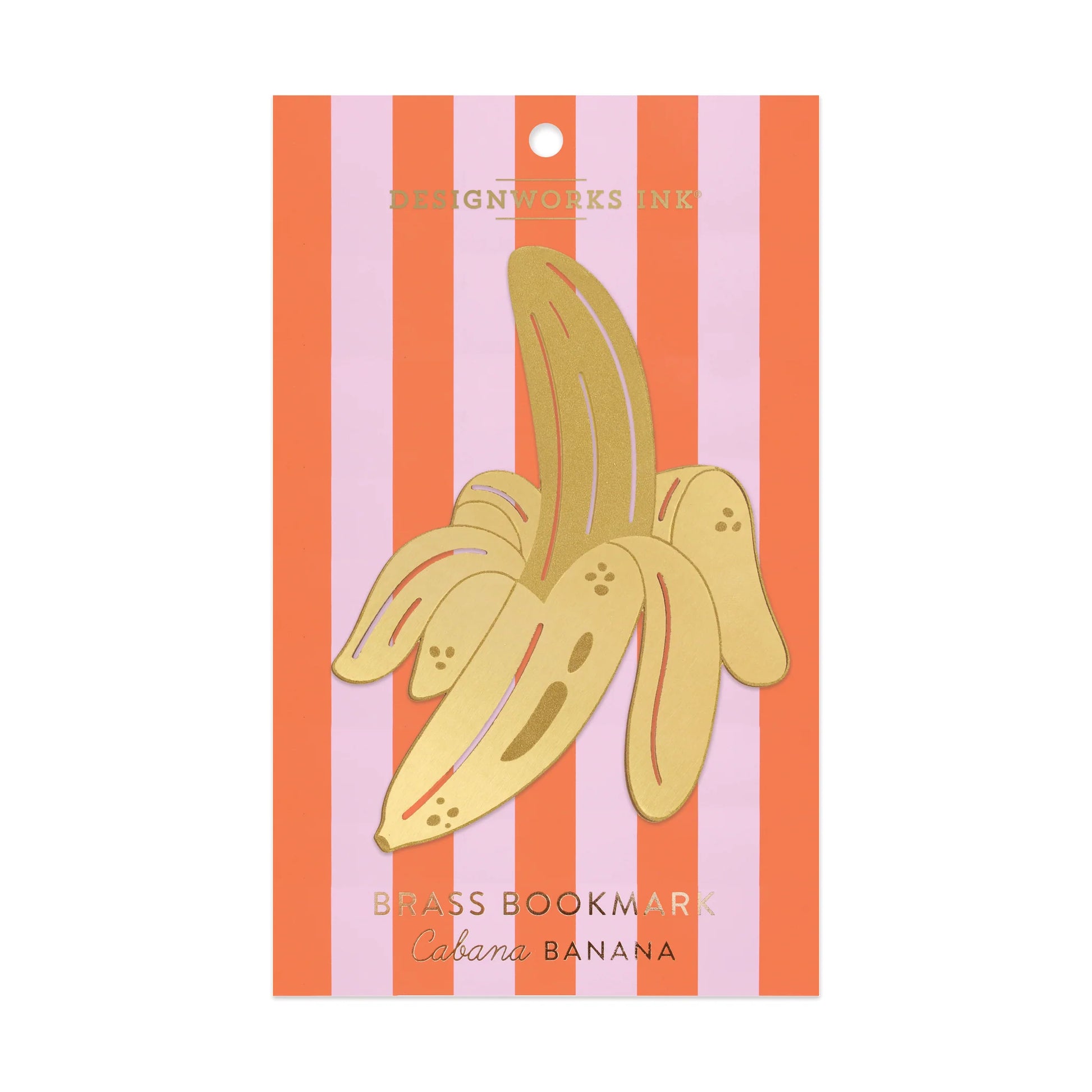 designworks brass bookmarks cabana banana