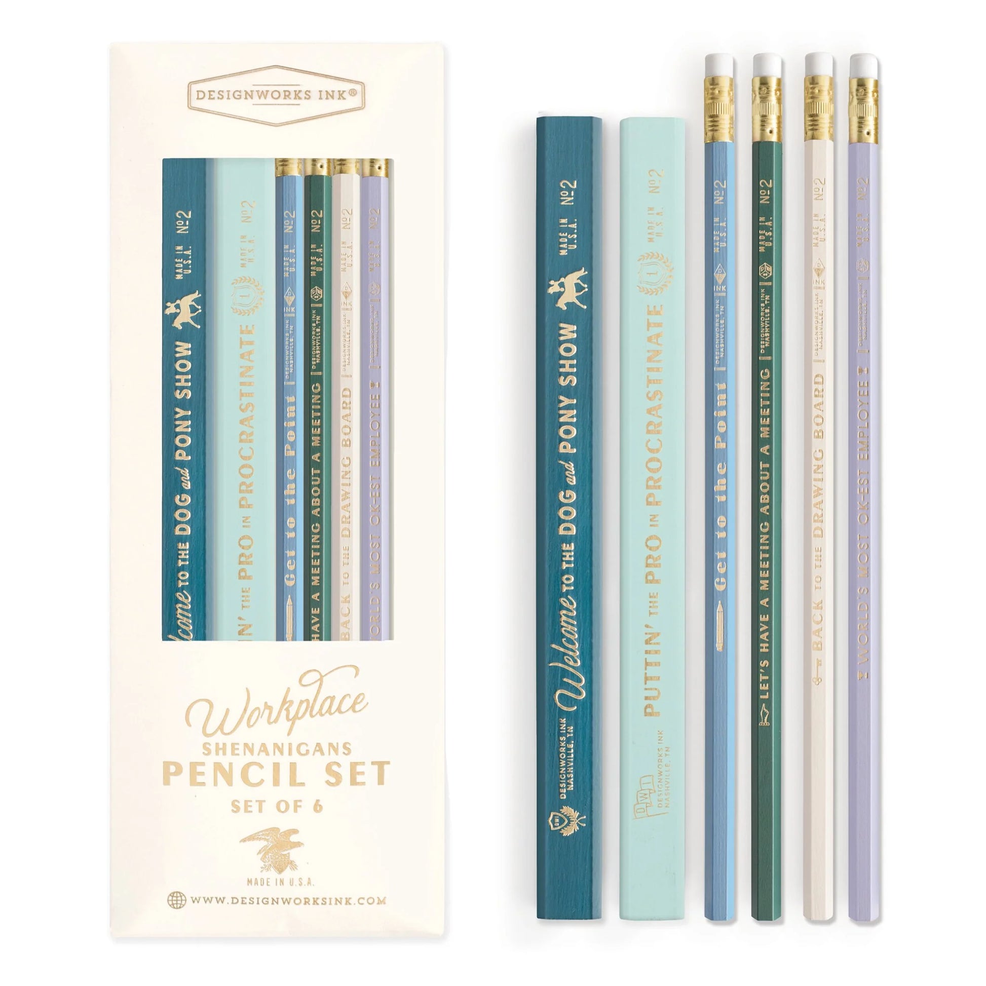 Designworks inc pencil sets of 6 