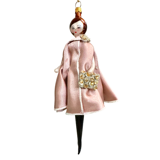 Rosie Fashion Lady Soffieria De Carlini Italian glass Christmas ornaments 