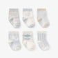 Elegant Baby Classic Blue Socks pack of 6