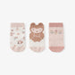 Elegant Baby pink Owl Baby Socks pack of 3 
