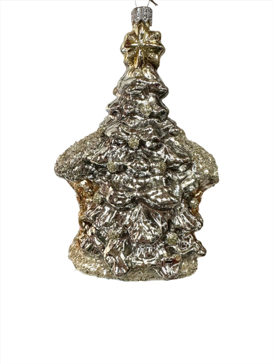 Silver and Gold Nativity Ornament