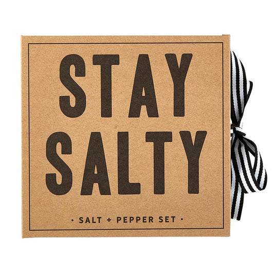 Salt + Pepper Set Book Box - Stay Salty