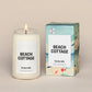 Homesick Beach Cottage Candle Sandalwood Scent Beach Vibes