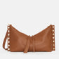 Hammitt Mr. G Mahogany Pebble and Brushed Gold tan leather purse handbag 