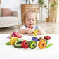 Hape Caterpillar Fruit Feast Set children's toy 