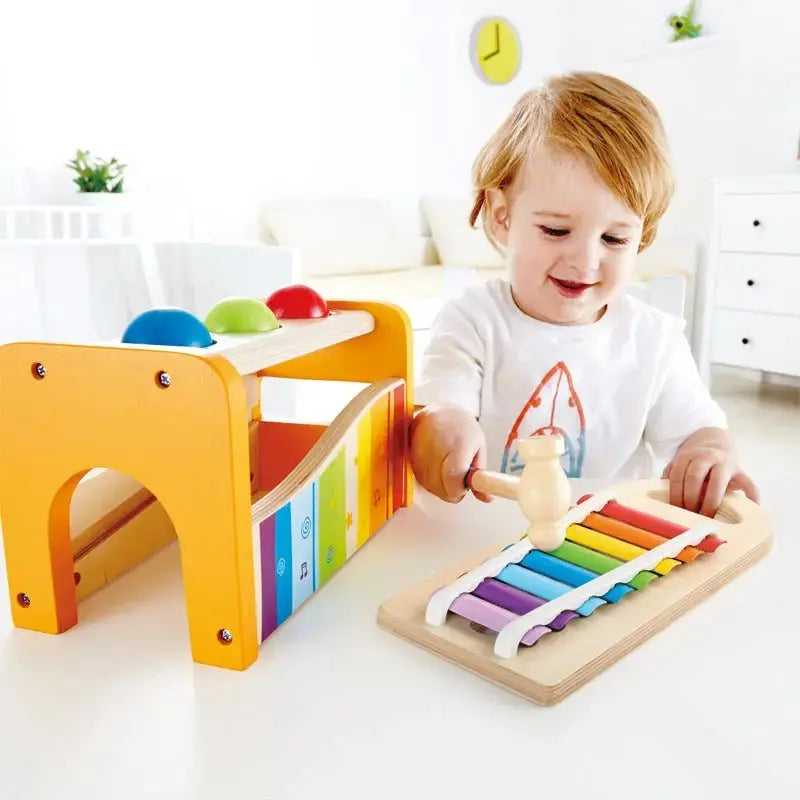 Hape Toys Pound and Tap Bench music toy for kids 