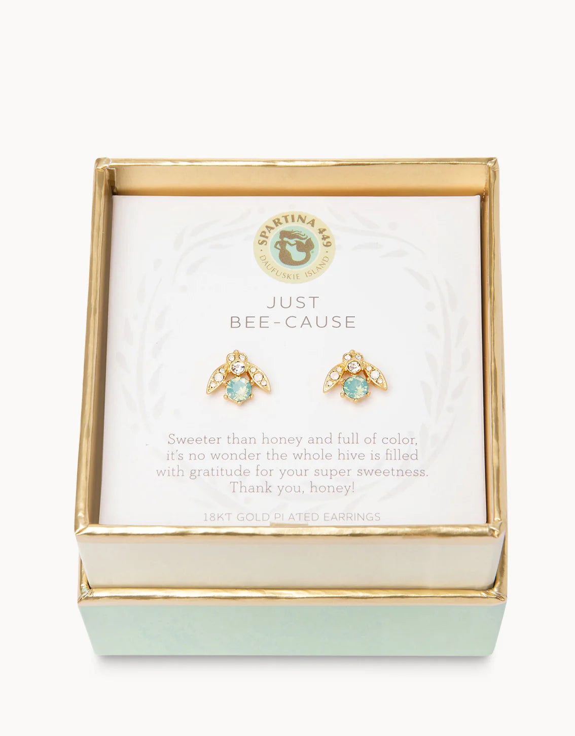 Spartina 449 Sea La Vie Stud Earrings Just Bee-Cause/Little Bee