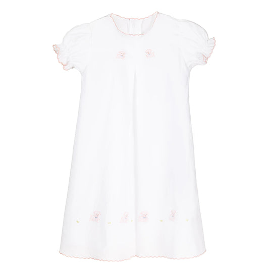 Lenora baby puppy cotton day gown light pink
