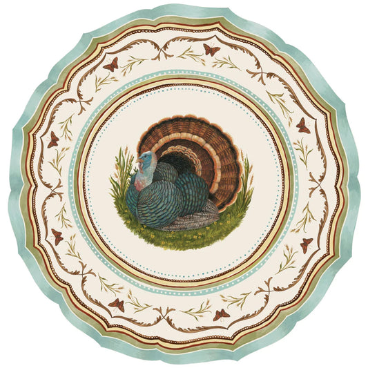 Hester & Cook Die-Cut Heritage Turkey China Placemat