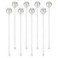 Jingle Bell Stir Sticks- Silver