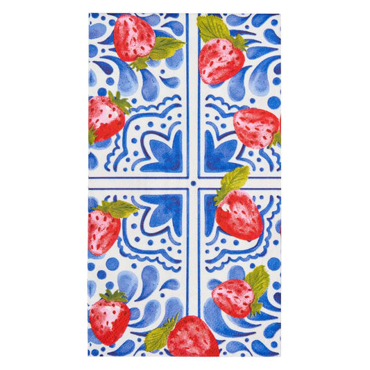 Sophistiplate Bleu Strawberry Guest Towel 