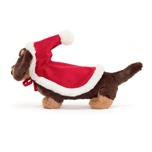 Jellycat Winter Warmer Otto Sausage Dog Adorable and Fluffy