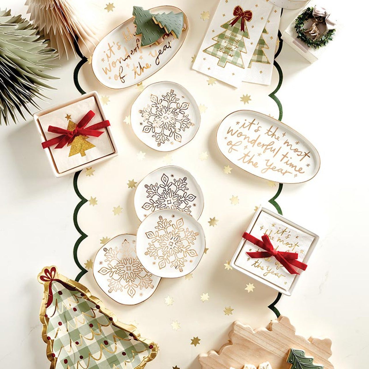 Die-cut Tree Paper Plate