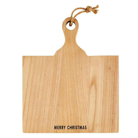 Face to Face Paulownia Wood Board - Merry Christmas