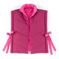 Pink Shiraleah Petra Reversible Vest Stylish Bows